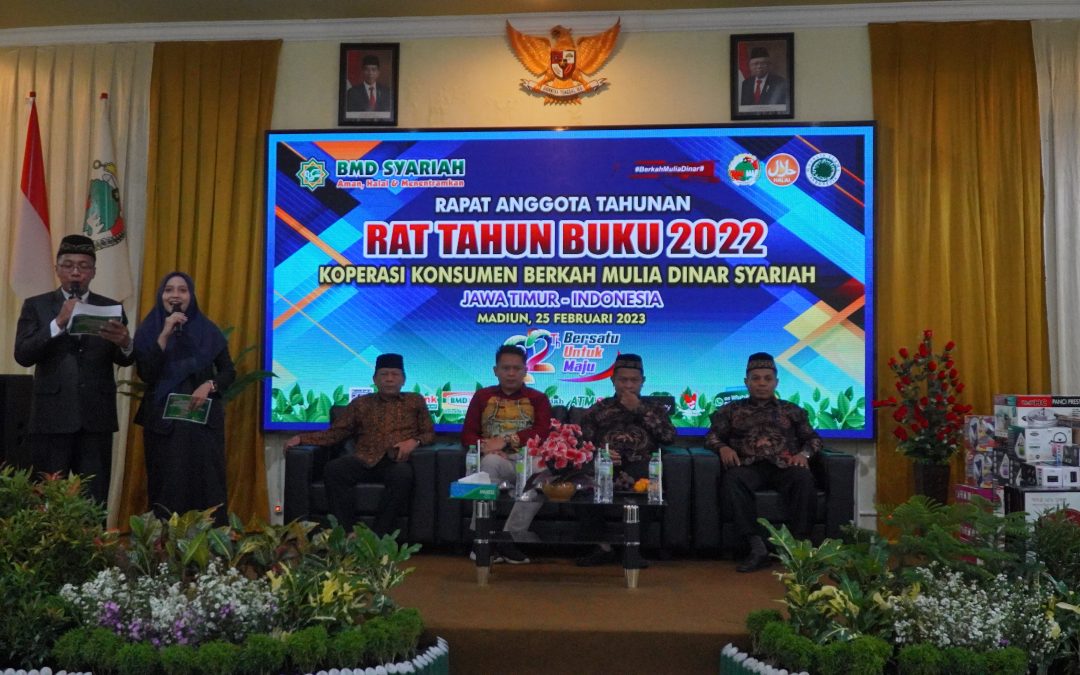 Rapat Tahunan Koperasi Konsumen Berkah Mulia Dinar Syariah Jawa Timur Tahun Buku 2022 Berlangsung Sukses