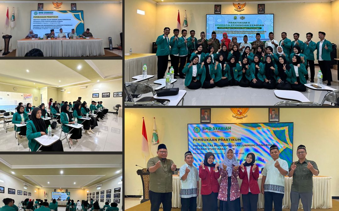 Kolaborasi Edukasi dan Praktek dalam rangka Praktikum Mahasiswa Universitas Muhammadiyah Ponorogo dan IAIN Ponorogo di BMD Syariah